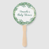 緑葉の赤ちゃん ハンドファン (正面)