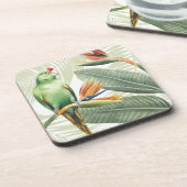 緑葉の鳥のヤシ コースター (左側)