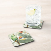 緑葉の鳥のヤシ コースター (右側)