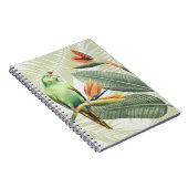緑葉の鳥のヤシ ノートブック (右側)