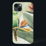 緑葉の鳥のヤシ iPhone 13ケース<br><div class="desc">Green Bird Artist葉と手のひらの： Grace Popp |イメージID: 157018GG</div>