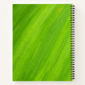 緑葉はっきりした事業 ノートブック (裏面)