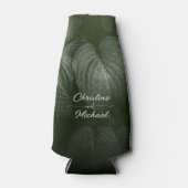 緑葉エレガント春の結婚式 ボトルクーラー (正面)