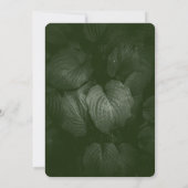 緑葉エレガント春の結婚式 招待状 (裏面)