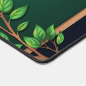 緑葉エレガント枝葉板 デスクマット (コーナー)