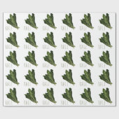 緑葉カンラン ラッピングペーパー (フラット)