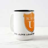 緑葉カンランUの飲み物のマグ ツートーンマグカップ (正面左)