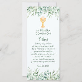 緑葉スペインの初聖体ブックマーク