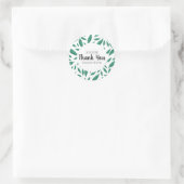 緑葉モダン網植物 ラウンドシール (バッグ)