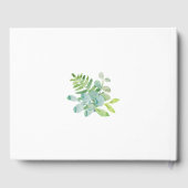 緑葉リース結婚ズ ゲストブック (裏面)