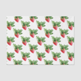 緑葉付きイチゴ 薄葉紙