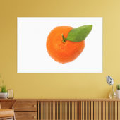 緑葉付きマンダリン キャンバスプリント (インサイチュ (リビング))