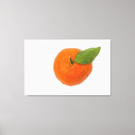 緑葉付きマンダリン キャンバスプリント