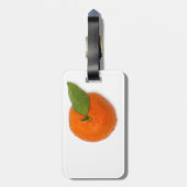 緑葉付きマンダリン ラゲッジタグ (裏面縦)