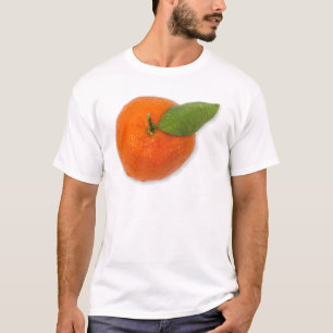 緑葉付きマンダリン Tシャツ