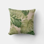 緑葉型枕 クッション (正面)