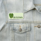 緑葉巻きケール健康な野菜ベジエ 名札 (インサイチュ)