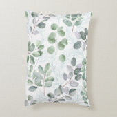 緑葉枕デザイン アクセントクッション (裏面(縦))