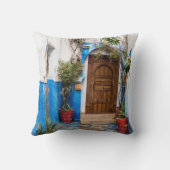 緑葉植物の壁付近 クッション (裏面)