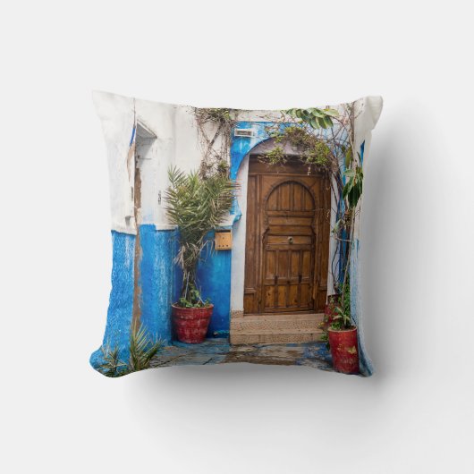 緑葉植物の壁付近 クッション (正面)