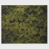 緑葉植物の航空写真 ラッピングペーパー (フラット)