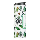 緑葉植物性自然 パーソナライズされた タンブラー (回転左)