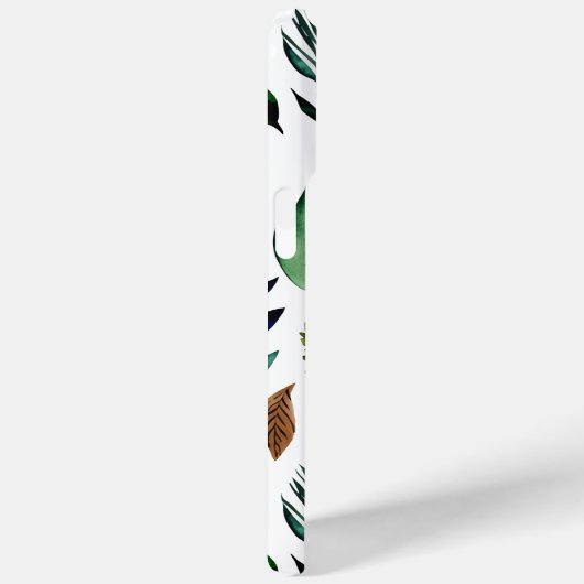 緑葉植物性自然 パーソナライズされた Case-Mate iPhoneケース (裏面 / 右)