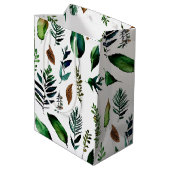 緑葉植物性自然 ミディアムペーパーバッグ (裏面アングル)