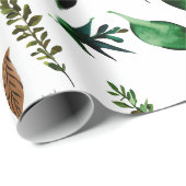緑葉植物性自然 ラッピングペーパー (ロールコーナー)
