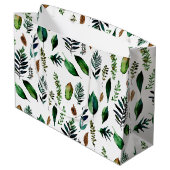 緑葉植物性自然 ラージペーパーバッグ (裏面アングル)
