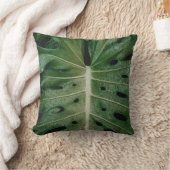 緑葉植物 クッション (ブランケット)