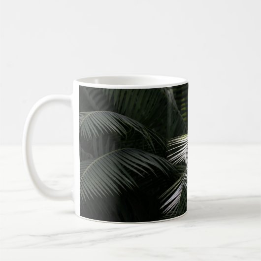 緑葉植物 コーヒーマグカップ (左)