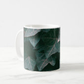 緑葉植物 コーヒーマグカップ (正面左)