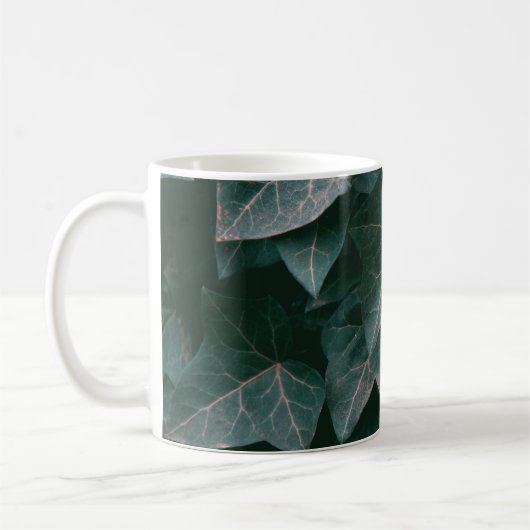 緑葉植物 コーヒーマグカップ (左)