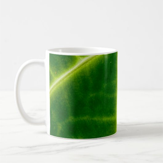 緑葉植物 コーヒーマグカップ (左)