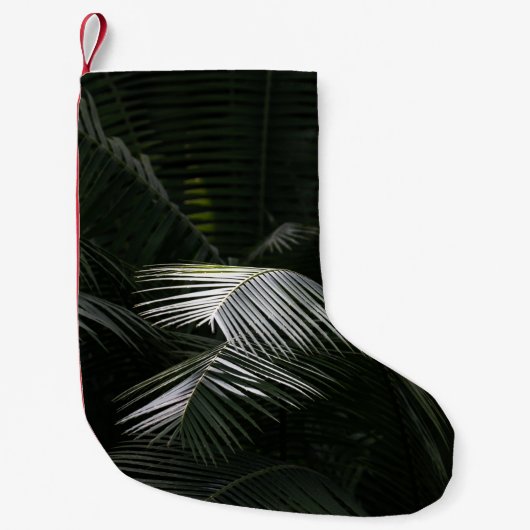 緑葉植物 スモールクリスマスストッキング (正面)