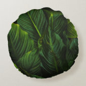 緑葉植物 ラウンドクッション (裏面)