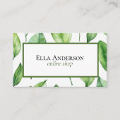 緑葉植物 名刺 (正面)