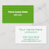 緑葉模様 名刺 (正面/裏面)