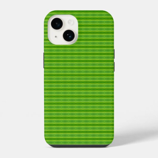 緑葉模様 iPhoneケース (裏面)
