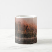 緑葉樹及び体水 コーヒーマグカップ (中央)