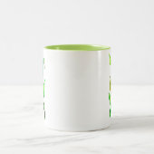 緑葉水彩環境 ツートーンマグカップ (中央)