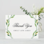 緑葉結婚サンキューカード サンキューカード (スタンド正面)