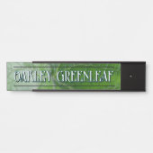 緑葉脈詳細名前をカスタムする及び画像 サインプレート (正面)