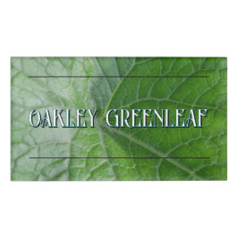 緑葉脈詳細名前をカスタムする及び画像 名札