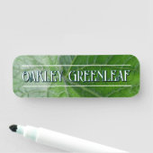 緑葉脈詳細名前をカスタムする及び画像 名札 (インサイチュ)