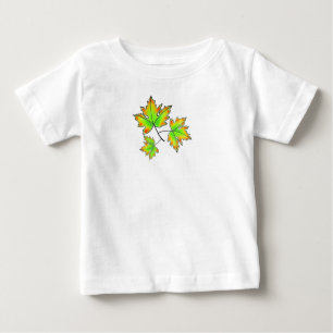 緑葉葉紅葉黄葉 ベビーTシャツ