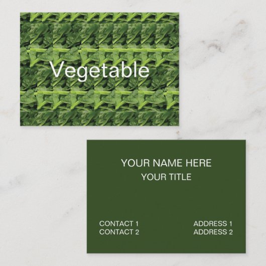 緑葉野菜 名刺 (正面/裏面)