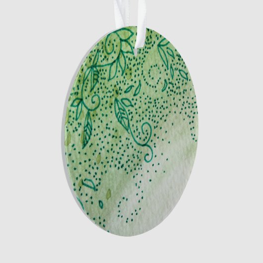 緑葉 オーナメント (正面)