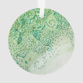 緑葉 オーナメント (裏面)